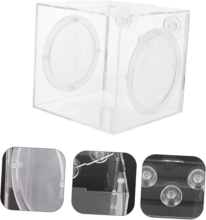 VICASKY Fish Breeding Box Acrylic Fish Tank Accessory for Safe Fry Separation Design for Aquarium Use Lightweight and Portable Isolation Container