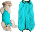 Dog’s Recovery Suit Post Surgery Shirt for Puppy, Wound Protective Clothes for Little Animals(Blue-XL)