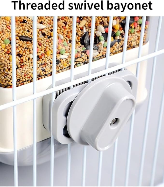 Automatic Bird Feeder, Slide Down Design, No Mess, Suitable for All Birds, Removable Tray for Easy Cleaning