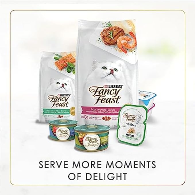 Fancy Feast Purina Gravy Lovers Poultry and Beef Grilled Gourmet Wet Cat Food Variety Pack - 3 oz. Cans,(Pack of 60)