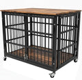38 inch Dog Crate Furniture, Heavy Duty Dog Kennel Indoor for Large Dogs, Escape-Proof and Chew-Proof Wooden Dog Cage for high Anxiety Dog, Decorate House as TV Stand, End Table