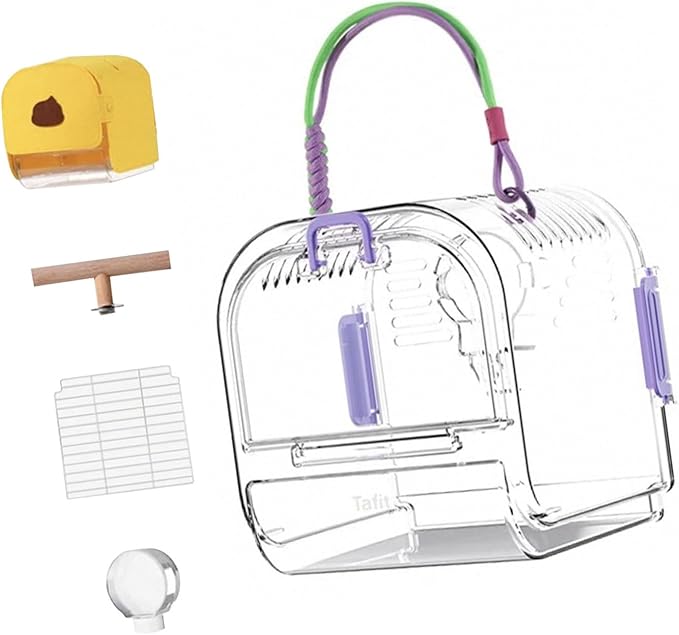 Security Pet Satchels Large Capacity Slings Ventilated Travel Carriers for Outdoor Bird Excursions Outdoor Bird Carriers