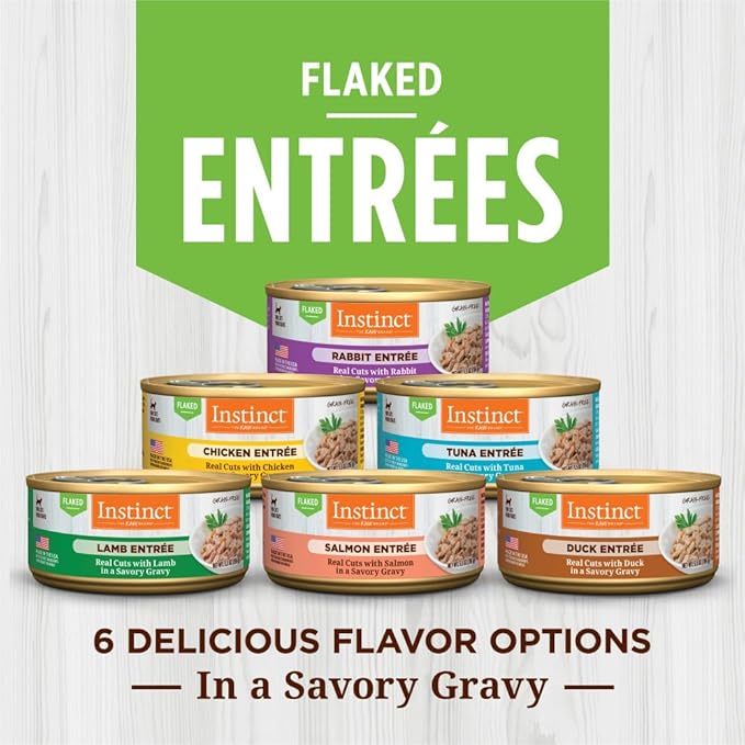Instinct Flaked Entrée Wet Canned Cat Food - Lamb, 5.5 Ounce (Pack of 12)