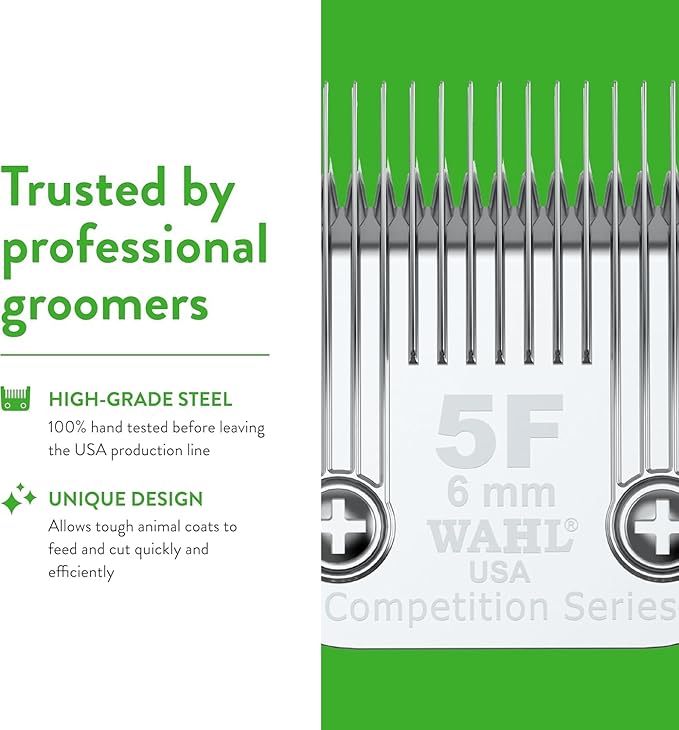 Wahl Professional Animal 5F Full Coarse Competition Series Detachable Blade with 15/64-Inch Cut Length (2372-100)
