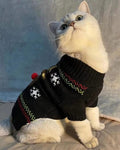 Cat Sweater Christmas Santa Claus Pet Cat Winter Knitwear Warm Clothes X-Small