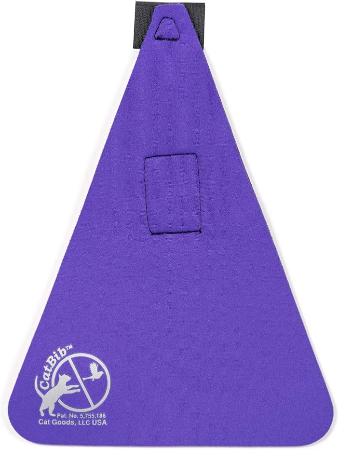 Bird Saving Cat Collar, Prevent Cats from Catching & Killing Birds, Anti Hunting Colorful Bib to Save Birds & Other Wildlife (Small, Purple)