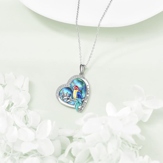 KZX Cat/Dog/Phoenix/Eagle/Whale/Shark/Puffin/Starfish/Chicken/Butterfly/Owl/Bee/Frog/Seahorse Necklace Sterling Silver Animal Pendant Jewelry Gift for Women