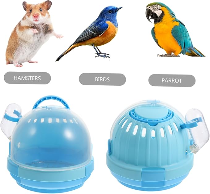 1Set Portable Pet Bird Carrier Handheld Travel Cage for Birds and Parrots Detachable Base for Easy Cleaning Breathable Design with Comfortable Handle for Go