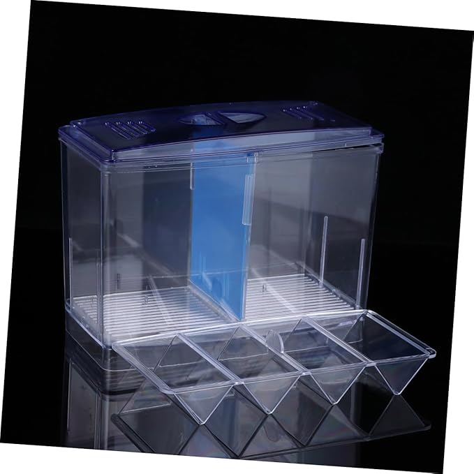 SUPVOX Transparent Small Hatching Box for Betta Fish Functional Aquarium Breeding Tank with Independent Incubator for Enhanced Fish Survival Rate and Easy Cleaning