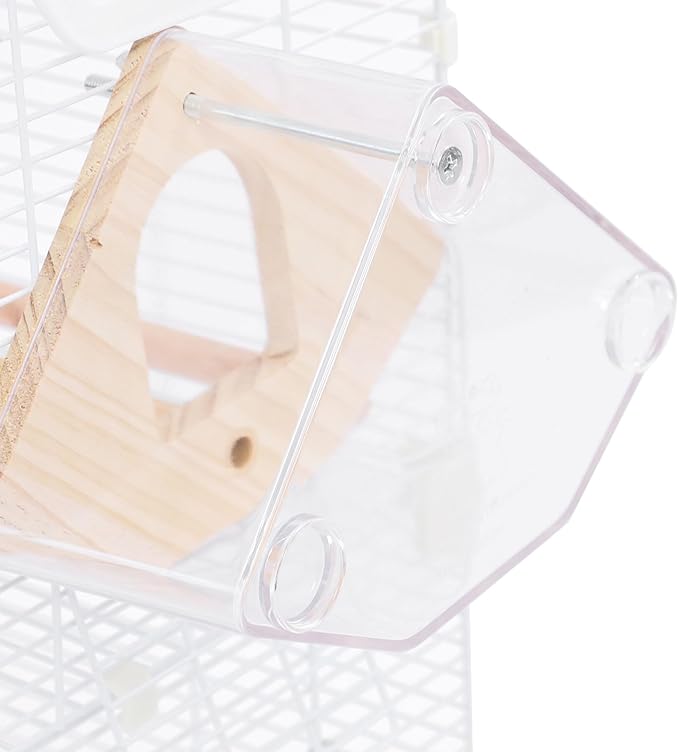 27.95 inch Flight Bird Cage Portable Bird Carrier Travel Bird Cage for Conure Sun Parakeet Green Cheek Conure Lovebird Budgie Finch Canary Travel Birdcage with Handle and Perches