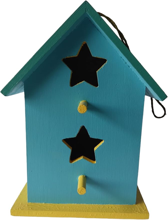 unique birdhouse hand painted outdoor colorful