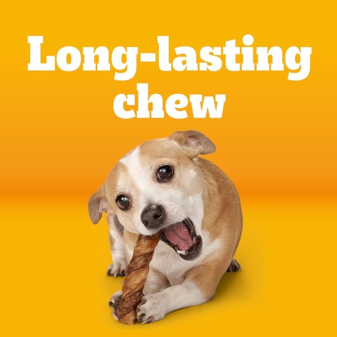 Pedigree Twisty Chews Small Long-Lasting Dog Treats Chicken & Beef Flavor, 9.17 oz. Pouch, 40 Count