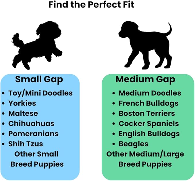 Little Wolves Puppy Potty Tray – 22x22 Shred-Proof Heavy-Duty Training Tray for Puppies & Small Dogs, Easy-Clean, Indoor Dog Pee Pad Holder (Medium Gap)