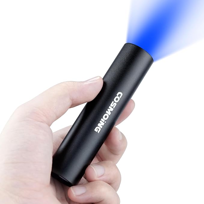 UV Flashlight USB Rechargeable, 365nm Black Light (3 PACK), Mini & Powerful Ultraviolet Flashlight Portable Detector for Pet Urine, Cat Dog Stains, Scorpion, Bed Bug