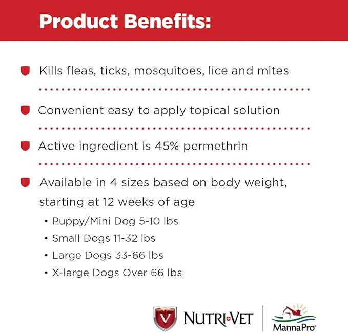 Nutri-Vet Defense Flea & Tick Control for Puppies