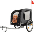 Dog Bike Trailer, 88LBS Dog Cart for Bicycle, Pet Cart Bicycle Carrier with Quick Release Wheel, Washable Non-Slip Lining, Easy Folding Cart Frame, Univer-Sal Bicycle Coupler