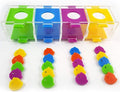 Litewoo Bird Intelligence Training Toy Color Separation Coin Box Education Interactive Playing Puzzle Toy for African Grey Parakeet Cockatiel Cockatoo Finch Canary Budgie Conure Lovebird Amazon