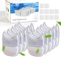 FEELNEEDY 10 Pack Pet Water Fountain Filter Replacement for 135 fl oz/4L Wilreless Cat Water Fountain (for YPD-C004S,YPD-C004P)