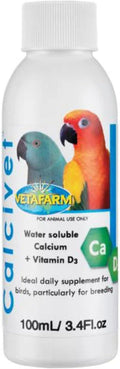 Calcivet Daily Calcium Supplement for Birds Calcio para Aves 100ml