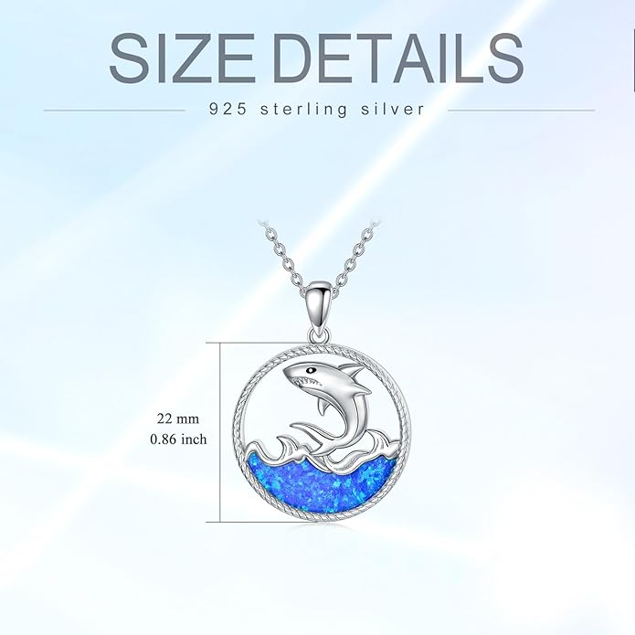 KZX Cat/Dog/Phoenix/Eagle/Whale/Shark/Puffin/Starfish/Chicken/Butterfly/Owl/Bee/Frog/Seahorse Necklace Sterling Silver Animal Pendant Jewelry Gift for Women
