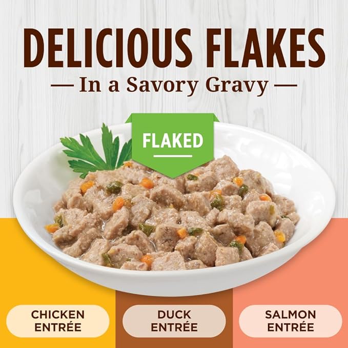 Instinct Flaked Entrée Wet Canned Cat Food - Variety Pack, 3 Ounce (Pack of 12)