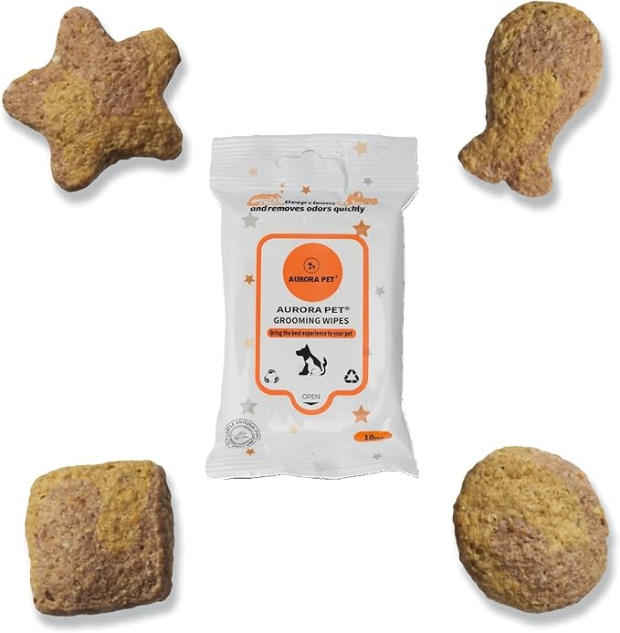 Aurora Pet Bundle (2) Chicken & Gravy Flavors Cat Treats (20-oz Each) with AuroraPet Wipes