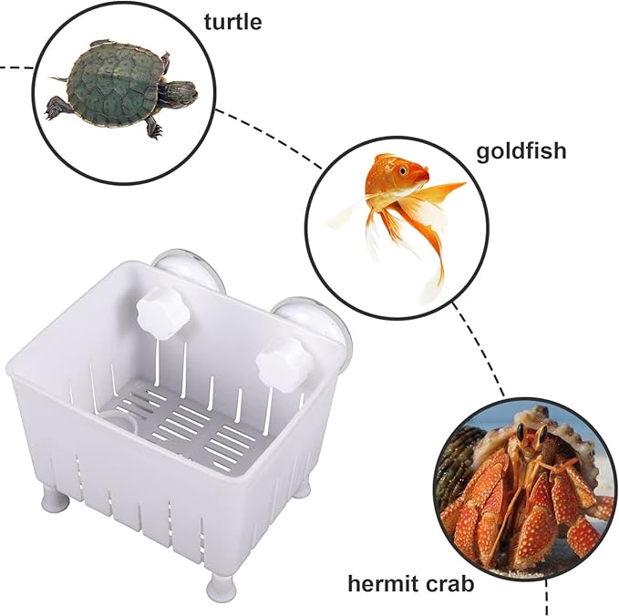 1set Fish Breeder Box Tortoise Isolation Container Fish Hatching Box Feeding Trough Multi-Functional Aquarium Breeding