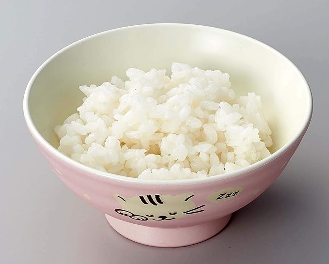 Sanyoshi 1148711 Rice Bowl, Pink, 8.1 fl oz (230 ml), Water Repellent, Cat Pink