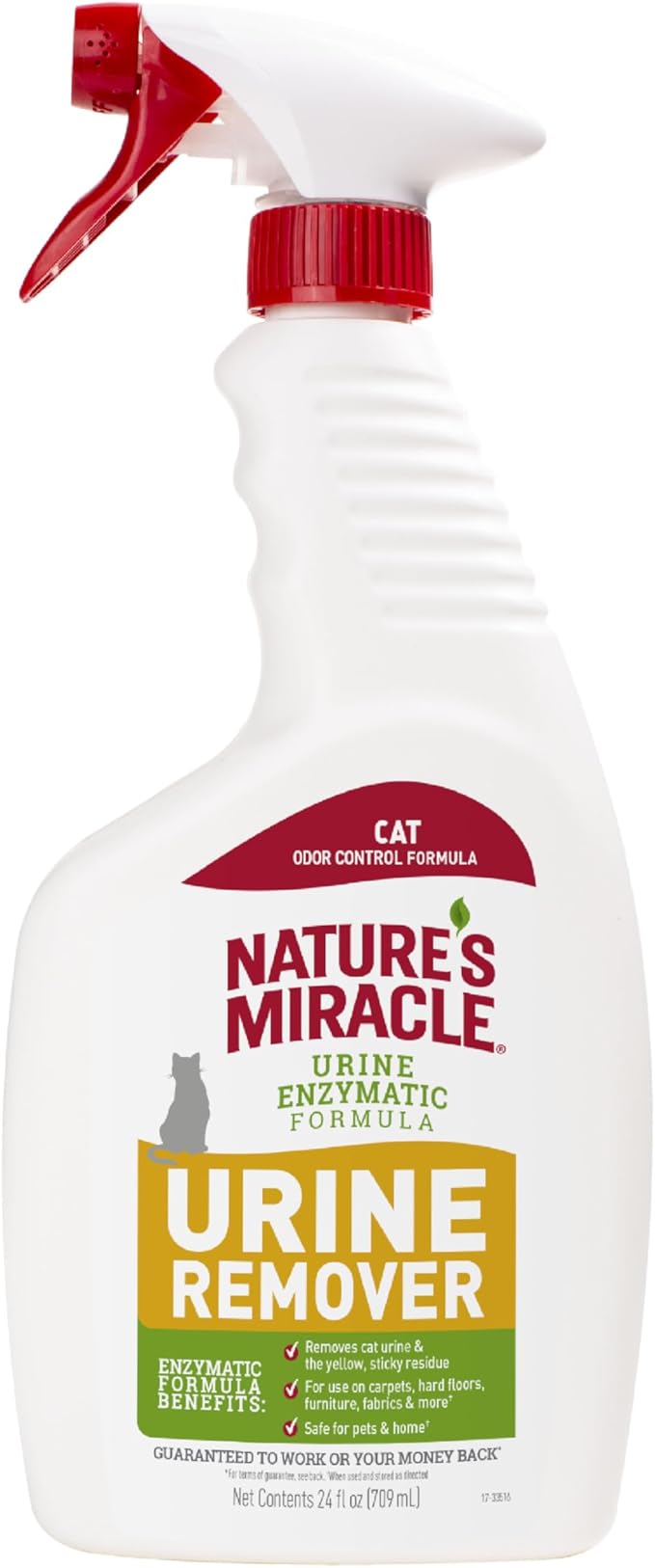 Nature's Miracle Cat Urine Remover, 24 Ounces, Enzymatic Formula