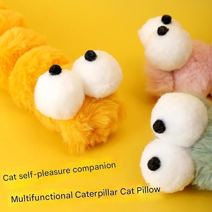 Plush Cats Pillow Toy with Catmint and Chewable for Teeth and Playing Removable Cover Easyly Wash