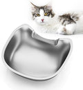 Stainless Steel Cat Bowls: Suitable for IMIPAW Automatic Pet Feeder Cat Whisker Fatigue Relief Friendly Shape and Easy to Clean