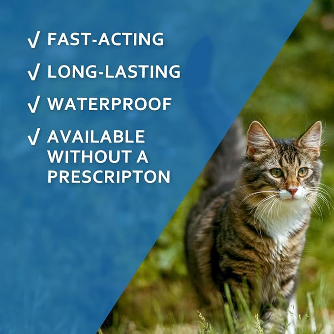 Sentry Fiproguard for Cats, Flea and Tick Prevention for Cats, 1.5 lbs and Over, 6 Month Supply
