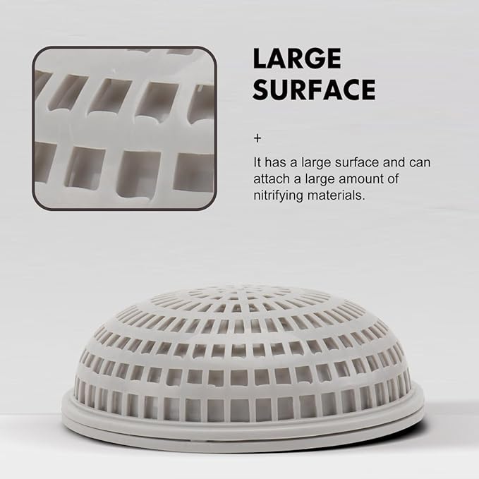 balacoo Aquatic Plant Breeding Box Hemisphere 3.14X3.14X1.57 Inch with Permeable Holes for Freshwater Fish Tank Isolation and Water Grass Holder