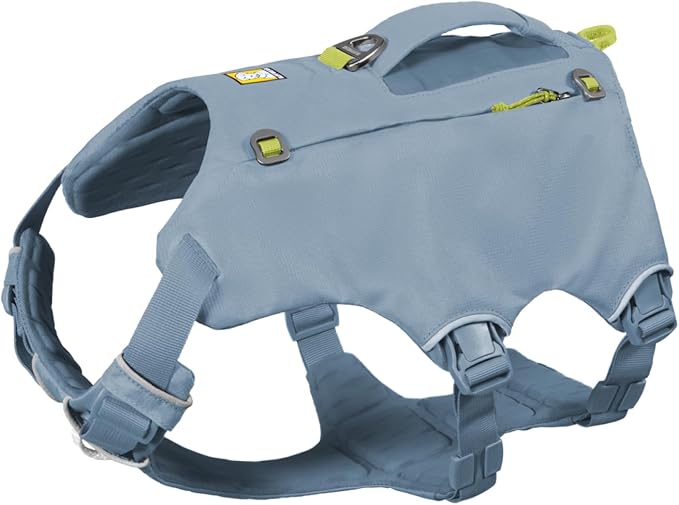 Ruffwear Palisades Dog Backpack, Multi-Day Pack with Removable Saddlebags, Breathable Adjustable Harness, Reflective Trim, Glacier Lake, Large/X-Large