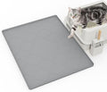 Cat Litter Mat, 28" X 22" Silicone Litter Box Mat, Cat Litter Trapping Mat for Indoor Use, Easy Clean for Scatter Control, Soft on Kitty Paws, Waterproof & Urine Proof, Gray