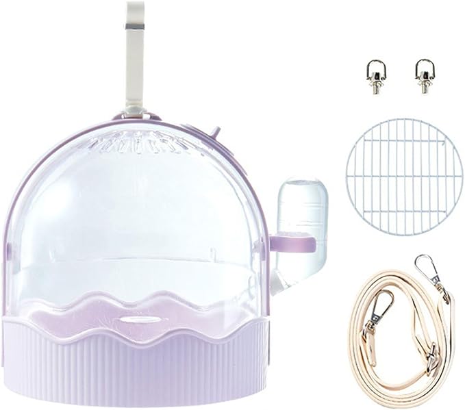 Pet Carriers Cage Portable Cage Parrot Bird Carrier Outdoor Travel Camping Bird Parrot with Water Bottle Small Pet Supply Small Large Cages and Habitats Cages and Habitats
