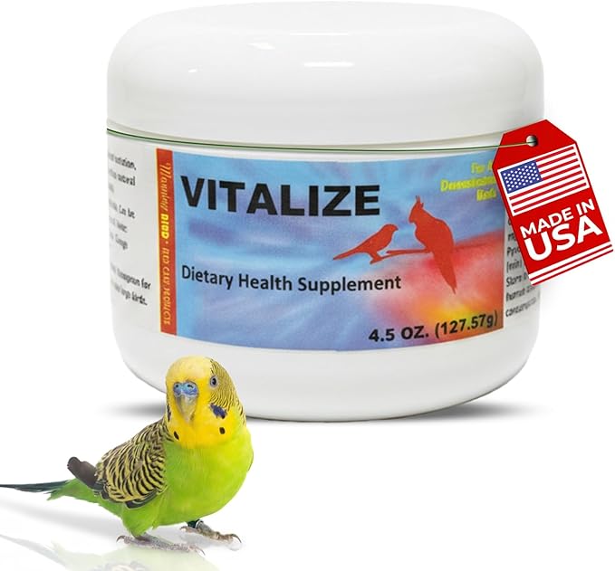 Morning Bird Vitalize for Birds 4.5 oz – Stress & Dehydration Support – Promotes Hydration, Energy, Balance & Muscle Recovery – Water-Soluble Supplement for All Bird Species