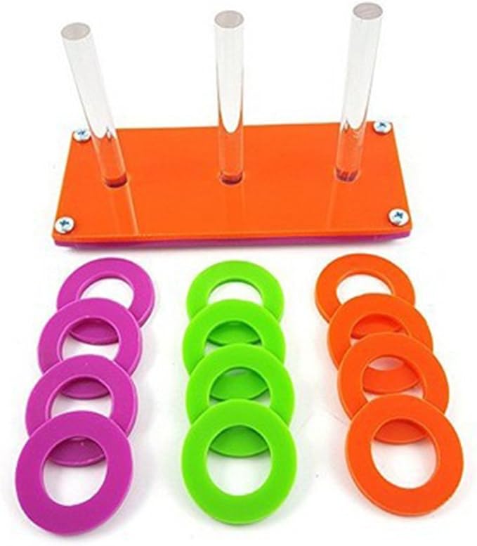 Hypeety Bird Parrot Brice Educational Training Building Block Toy Parrot Intelligence Toy Chew Toy for Macaw Budgies Parakeet Cockatoo African Greys
