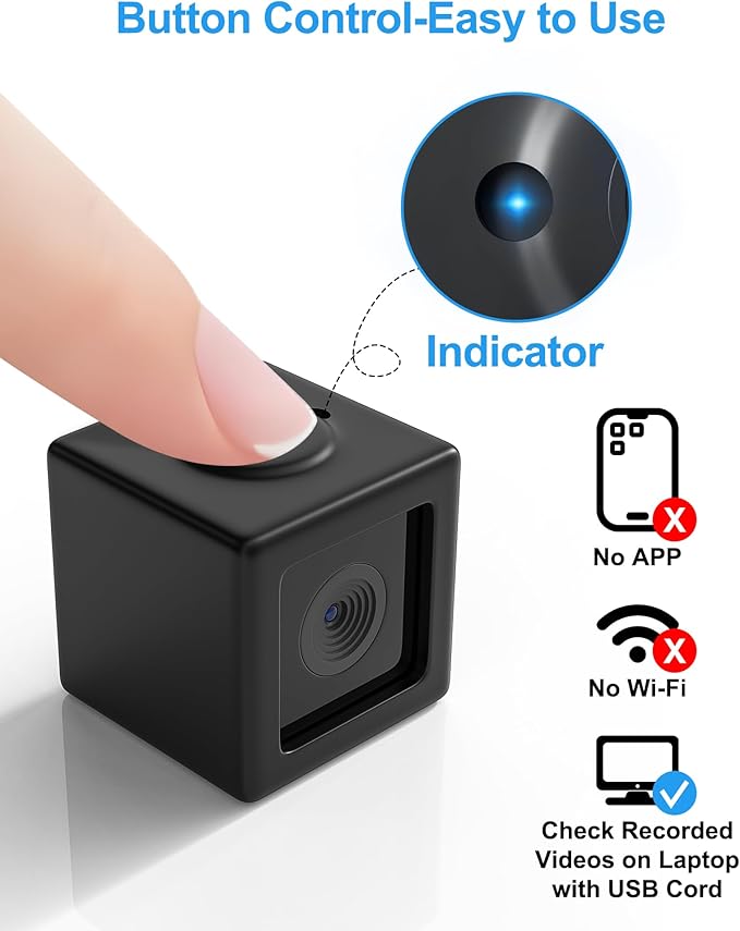 Cat/Dog Camera Collar, 1080P Video Recording Cameras for Pets,M-Size,No App,No Wi-Fi, Medium-Size Dog Collar Camera, Pet POV Cam(No Micro-SD Card Included)
