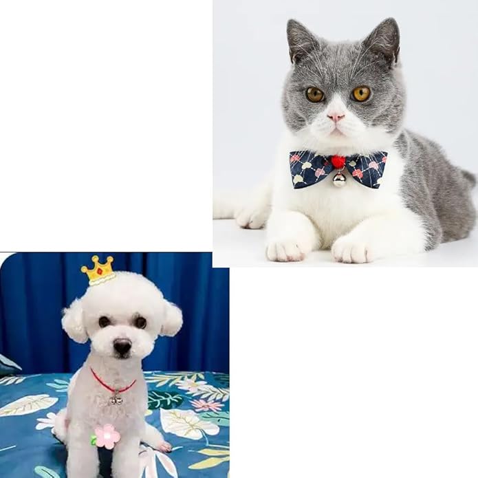GCA Pet Dogs and Cats Collar Bells,Pet Collar Accessories,1/2-Inch, Silver（3 Sets ）