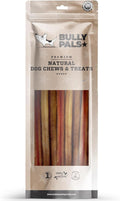 12 inch Thick Bully Sticks for Medium to Large Dogs - 10 Pack - Long Lasting, All Natural, Single Ingredient, Easily Digestible, Beef Dog Treats and Rawhide Free Dental Chews for Dogs