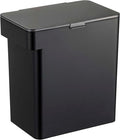 YAMAZAKI Home Tower Airtight Pet Food Storage Container - Cat And Dog Food Holder Bin With Transparent Lid And Handle - Large - Polypropylene - 15 Lbs., 3.2 Gallons, 12 Quarts