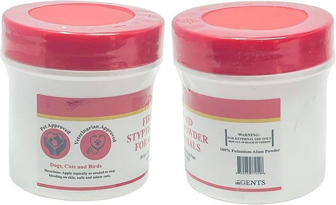 G.B.S Styptic Powder for Dogs, Cats, and Birds (1 oz) - Fast-Acting Blood Stop Powder for Pets & Animals - Quick Stop Bleeding Powder for Nail Clipping, Cuts & Grooming