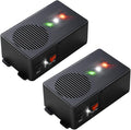 Ultrasonic Rodent Repellent for Car Engine - Battery Powered Under Hood Animal Repeller with Flashing Strobe Light, Keeps Rats and Mice Away from Vehicle, Automobile, Truck, Garage, Attic, Pack of 2