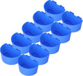 Zerodis Pigeons Feeding Cups, Plastic Bird Dish for Watering and Feeding, Easy to Hang Supplies for Bird Breeders and Pet Owners (S #12)