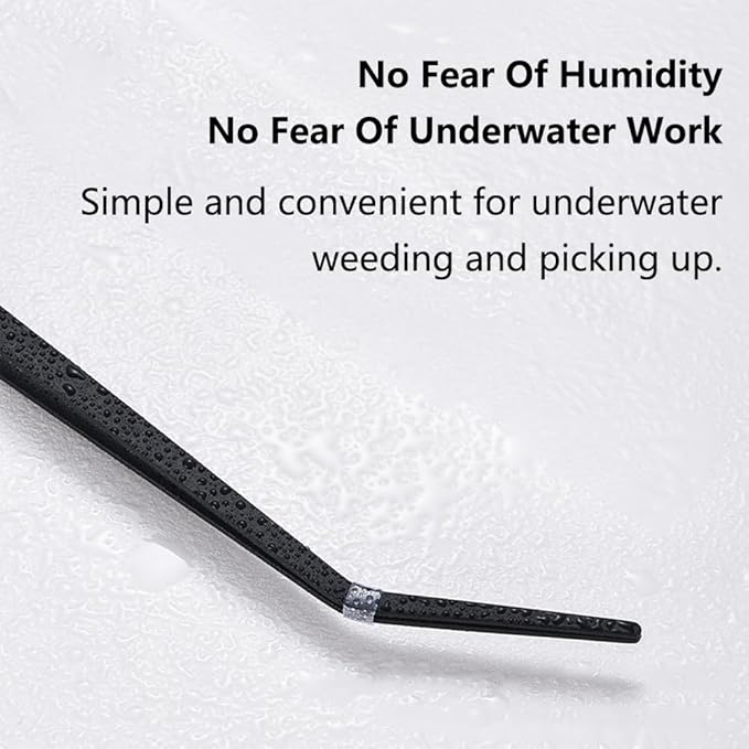 SagaSave Aquarium Tweezers Stainless Steels Feeding Tongs Extra Long 15 inches Aquarium Feeding Tool for Snakes, Lizards, Spiders, Frogs, Scorpions Feeder(Curved Jaw)