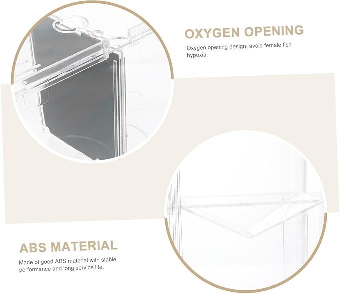 Milisten Betta Box Fish Tank Isolator Breeding Aquarium Incubator Holder Aquarium Hatching Box