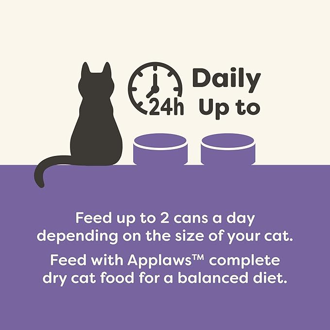 Applaws Natural Wet Canned Cat Food, Limited and Natural Ingredients, High Protein with No Artificial Additives, Fish Selection Variety Pack in Broth (16 x 2.47oz Cans)