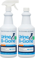 Urine B-Gone, Professional Enzyme Odor Eliminator & Pet Stain Remover, Human, Cat & Dog Urine Cleaner, Effective on Laundry, Carpets & More, Citrus Scent, 32oz, Pack of Two