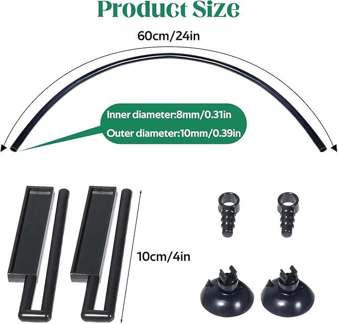 Floating Plant Corral for Aquarium, Floating Plant Fence for Aquarium Accessories, Fish Tank Plant Fence Adjustable Height with Water Level, Suitable for All Floating Plants and Aquariums